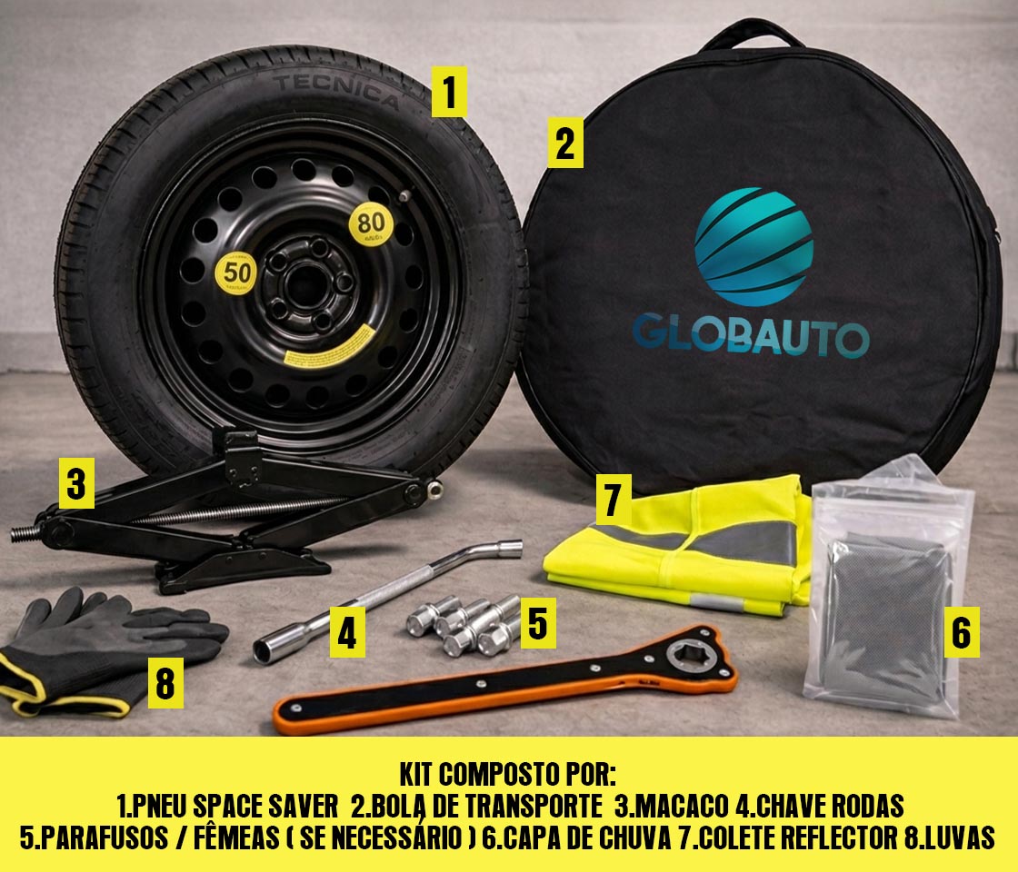 KIT PNEU SUPLENTE 155 90 R17 FERRO 5x108