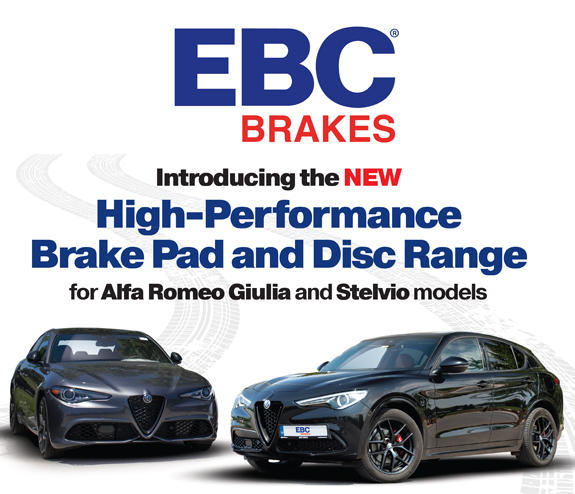 ALFA ROMEO GIULIA E STELVIO. EBC BRAKES JÁ DISPONÍVEL!