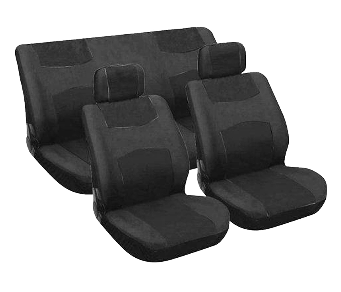 CAPAS DE BANCO PARA CARROS 5 LUGARES PRETAS