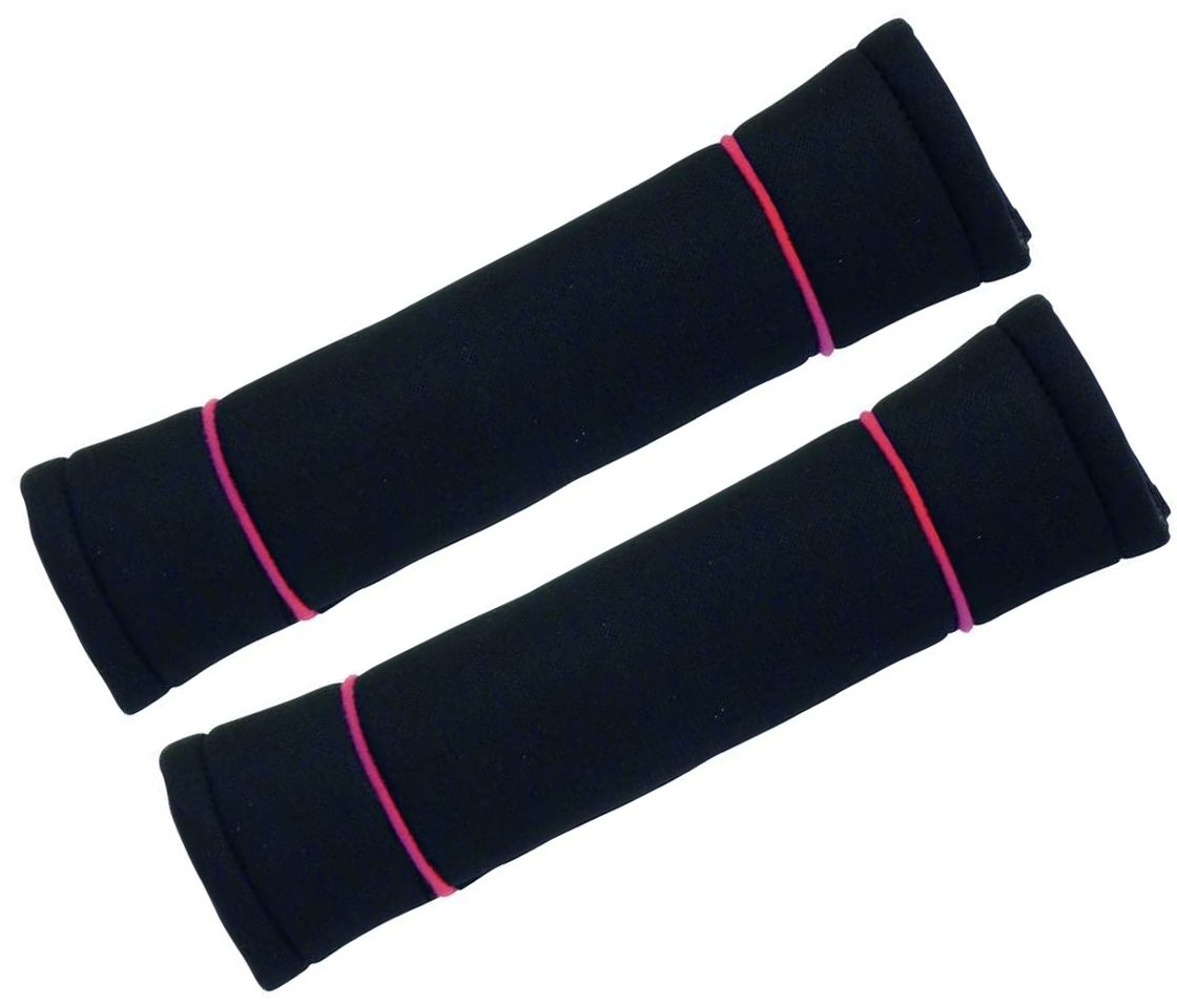 ALMOFADA CINTO SEGURANÇA PRETAS / VERMELHAS