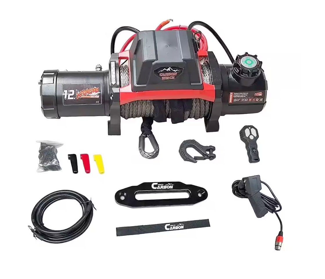 GUINCHO ELÉTRICO 4X4 CARBON WINCH 12000LB / 5448KG 12V CABO SINTÉTICO DUAL EXTREME GUINCHO ELÉTRICO 4X4 CARBON WINCH 12000LB / 5448KG 12V CABO SINTÉTICO DUAL EXTREME