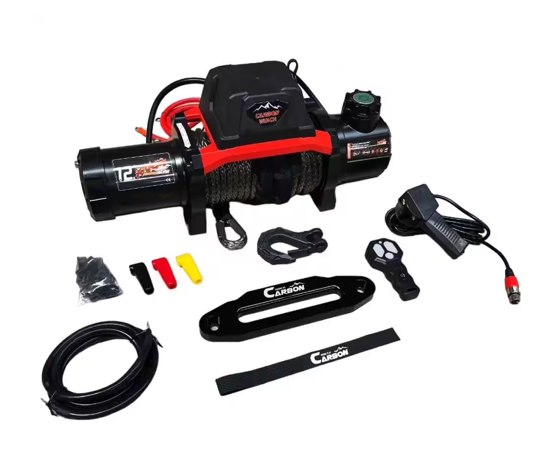 GUINCHO ELÉTRICO 4X4 CARBON WINCH 12000LB / 5448KG 12V CABO SINTÉTICO DUAL EXTREME