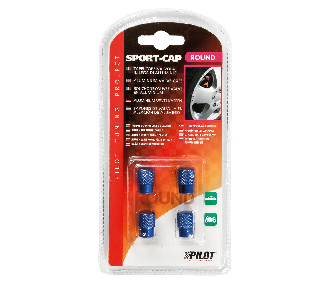 TAMPAS VÁLVULAS JANTE ALUMÍNIO AZUL LAMPA