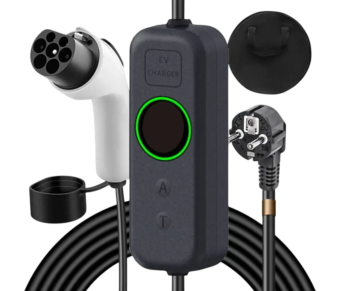 CARREGADOR PARA CARROS ELÉTRICOS 16A / 3.5KW / FICHA SCHUKO / CABO 10M TIPO 2 CARREGADOR PARA CARROS ELÉTRICOS 16A / 3.5KW / FICHA SCHUKO / CABO 10M TIPO 2