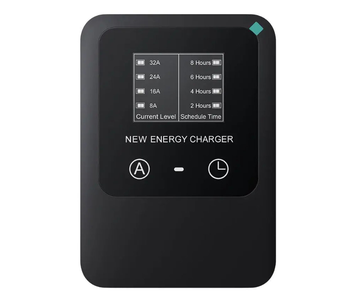 CARREGADOR CARRO ELÉTRICO / ESTAÇÃO CARGA 32A / 22KW / 5M / LCD / TIPO 2 / FICHA INDUSTRIAL TRIFÁSICO