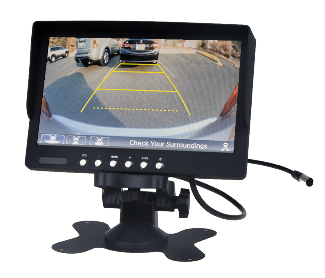 MONITOR TFT LCD 7 12V C/ 2 ENTRADAS VÍDEO