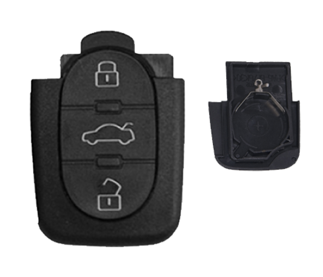 CARCAÇA CHAVE PARA AUDI 3 BOTÕES PILHA GRANDE 2032