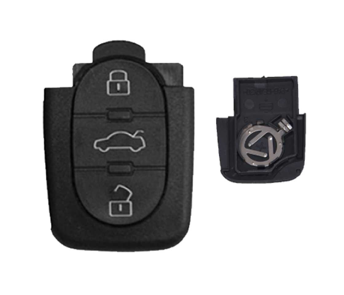 CARCAÇA CHAVE PARA AUDI 3 BOTÕES PILHA PEQUENA 1616