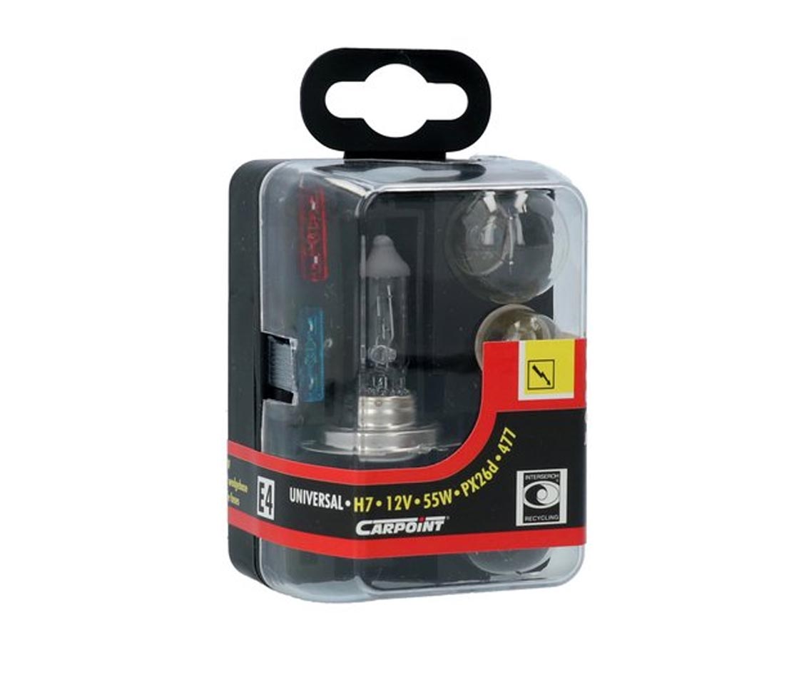 KIT LAMPADAS RESERVA H7 0725007 CARPOINT