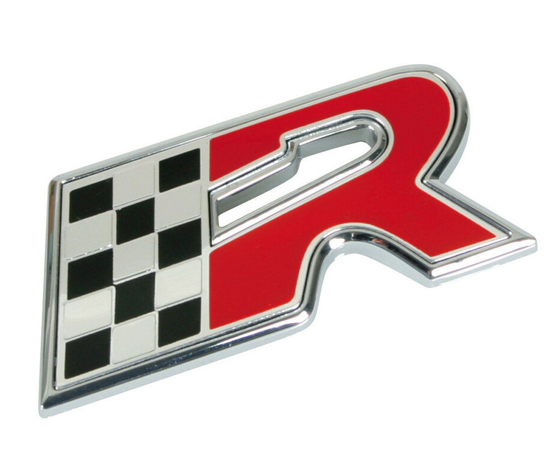 EMBLEMA 3D ADESIVO CROMADO R- FLAG 07225 LAMPA