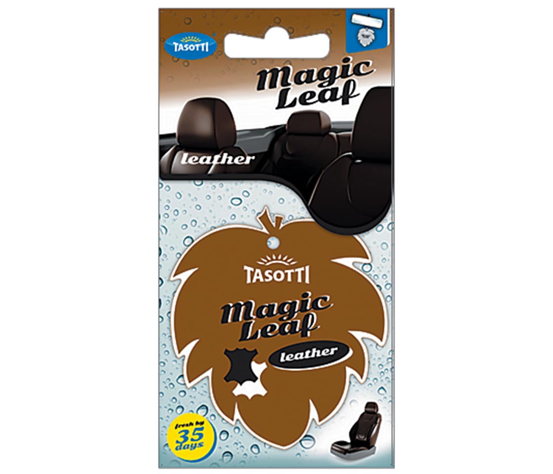 AMBIENTADOR TASOTTI MAGIC LEAF LEATHER PARA CARRO & CASA AMBIENTADOR TASOTTI MAGIC LEAF LEATHER PARA CARRO & CASA