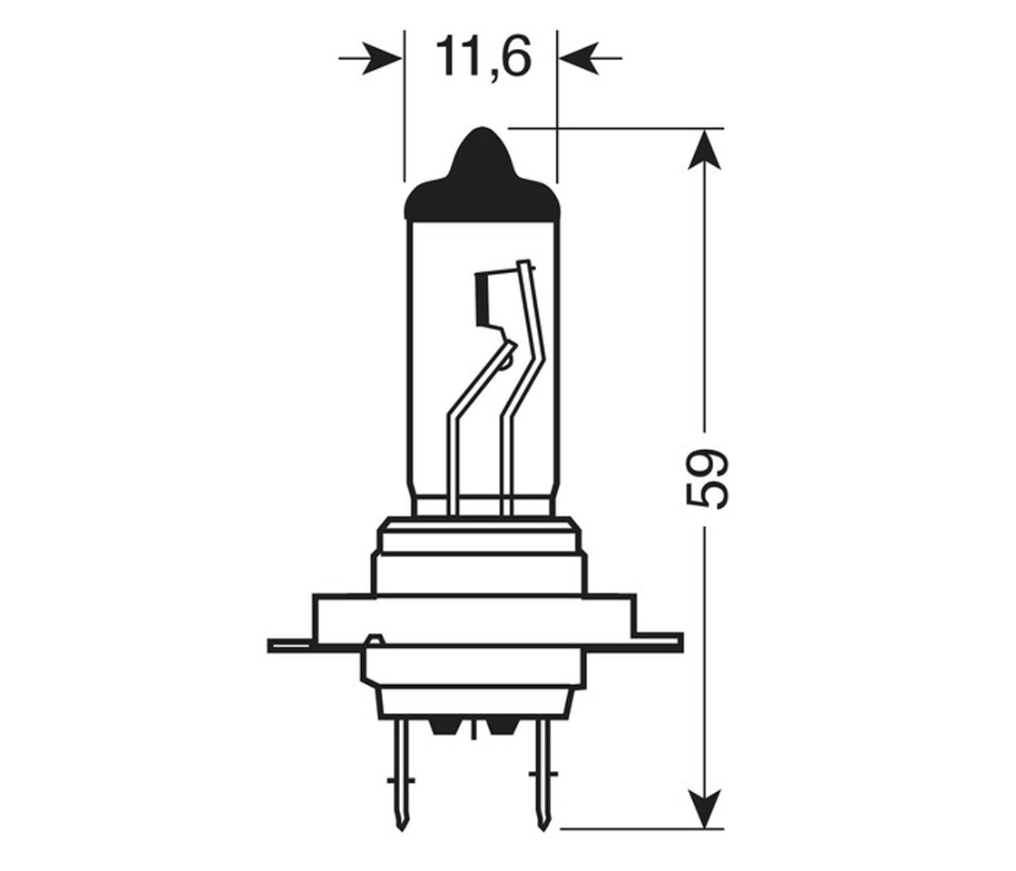 LAMPADA  H7 XE 55W LAMPA