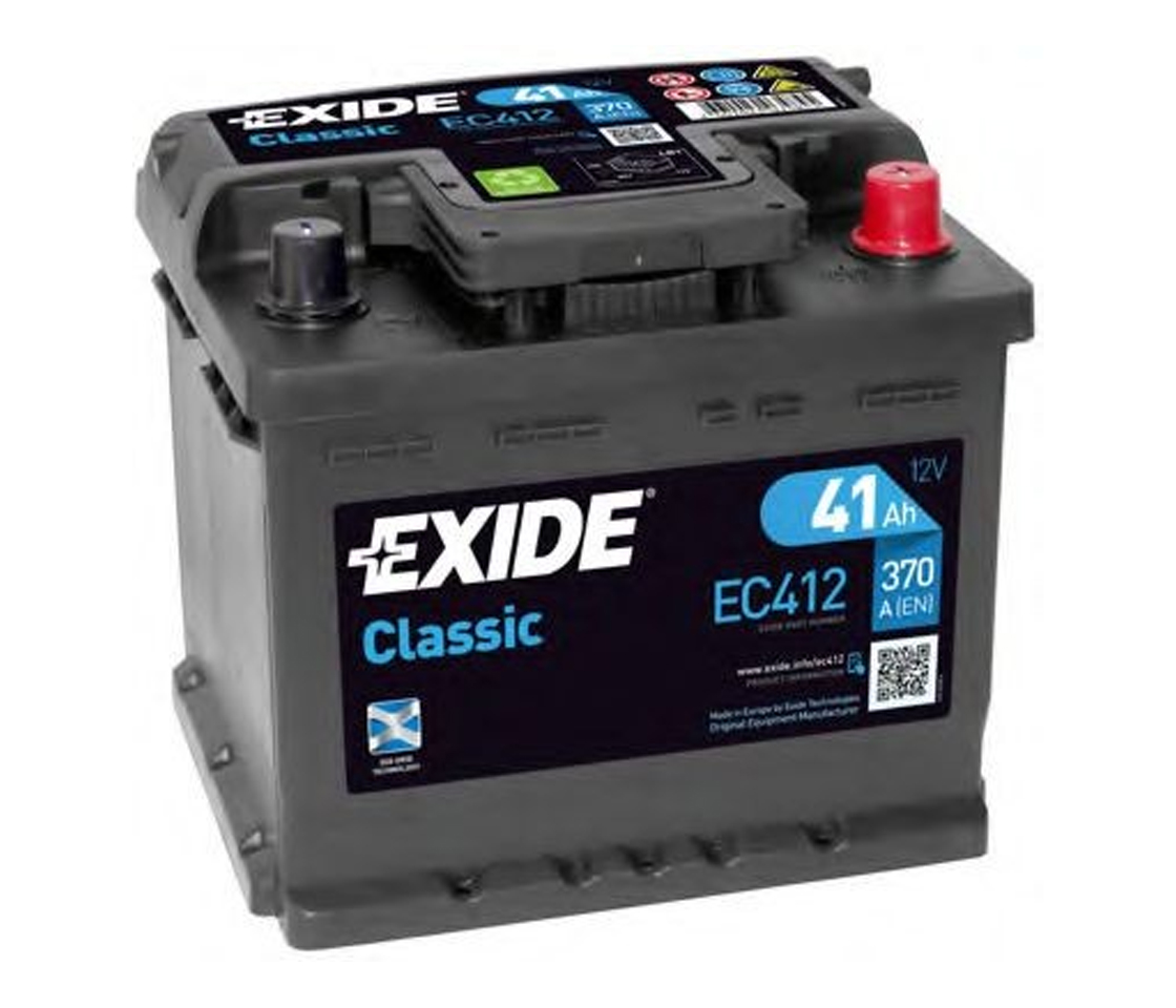BATERIA 41AH 370A EXIDE CLASSIC EC412 BATERIA 41AH 370A EXIDE CLASSIC EC412