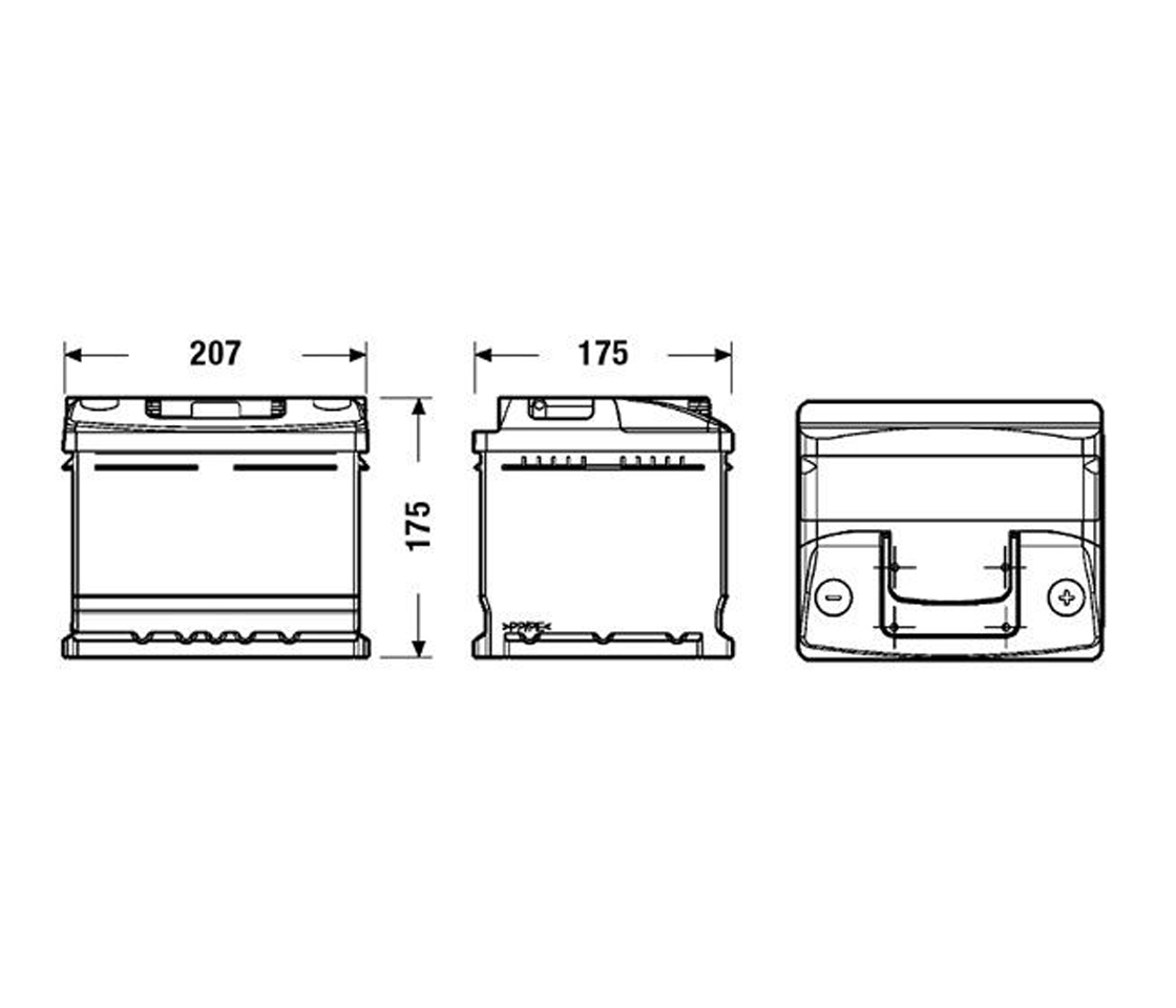 BATERIA  41AH 370A EXIDE CLASSIC EC412