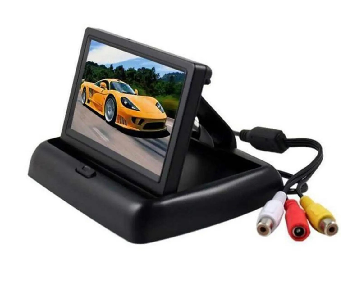 MONITOR TFT LCD 4,3 12V C/ 2 ENTRADAS VÍDEO