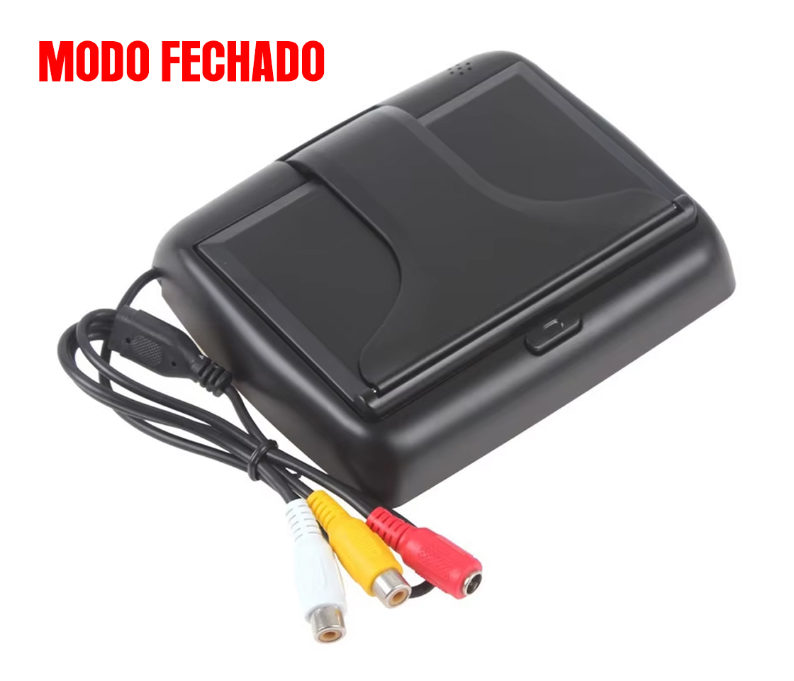 MONITOR TFT LCD 4,3 12V C/ 2 ENTRADAS VÍDEO