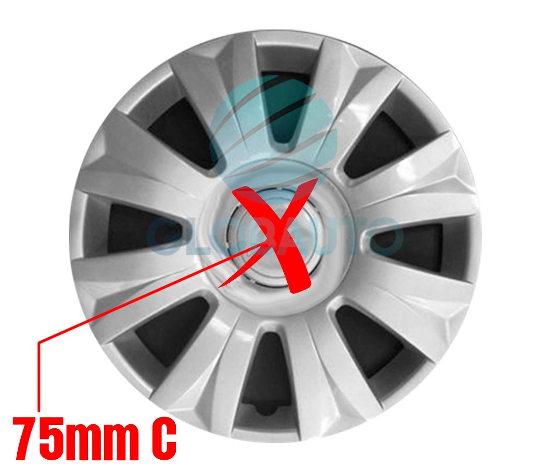 TAMPÕES JANTES PARA CITROEN C3 PICASSO 489-15CT  FARAD