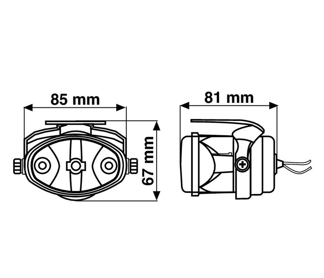 FAROL AUXILIAR OVAL NEVOEIRO | BLUE LIGHT LAMPA