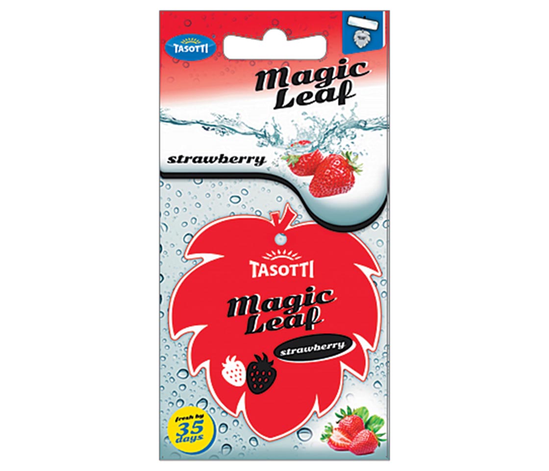 AMBIENTADOR TASOTTI MAGIC LEAF STRAWBERRY PARA CARRO & CASA AMBIENTADOR TASOTTI MAGIC LEAF STRAWBERRY PARA CARRO & CASA