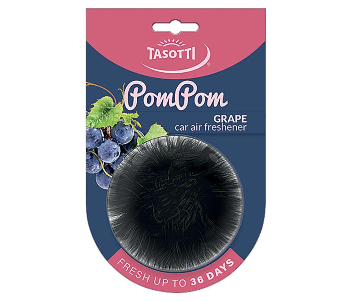 AMBIENTADOR TASOTTI POMPOM GRAPE PARA CARRO & CASA AMBIENTADOR TASOTTI POMPOM GRAPE PARA CARRO & CASA
