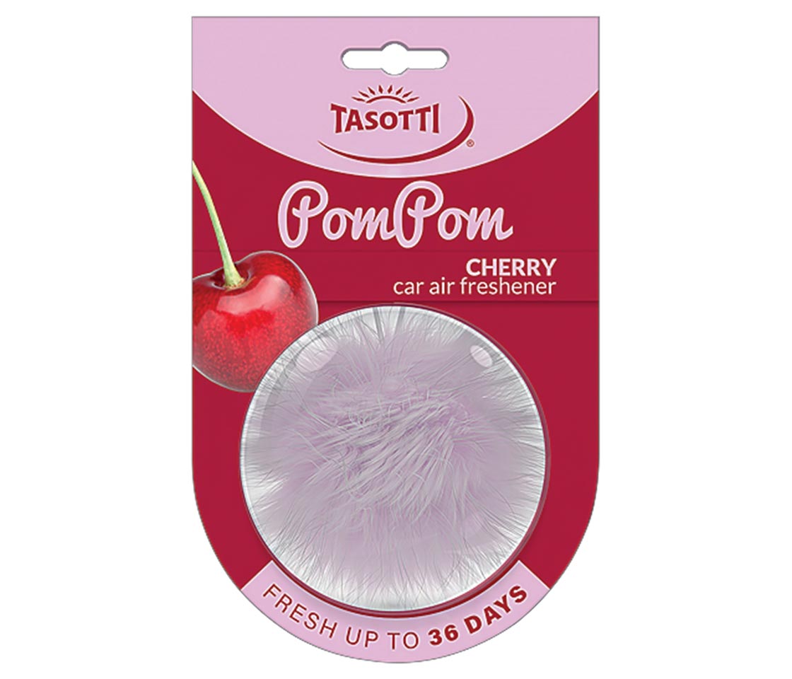 AMBIENTADOR TASOTTI POMPOM CHERRY PARA CARRO & CASA AMBIENTADOR TASOTTI POMPOM CHERRY PARA CARRO & CASA