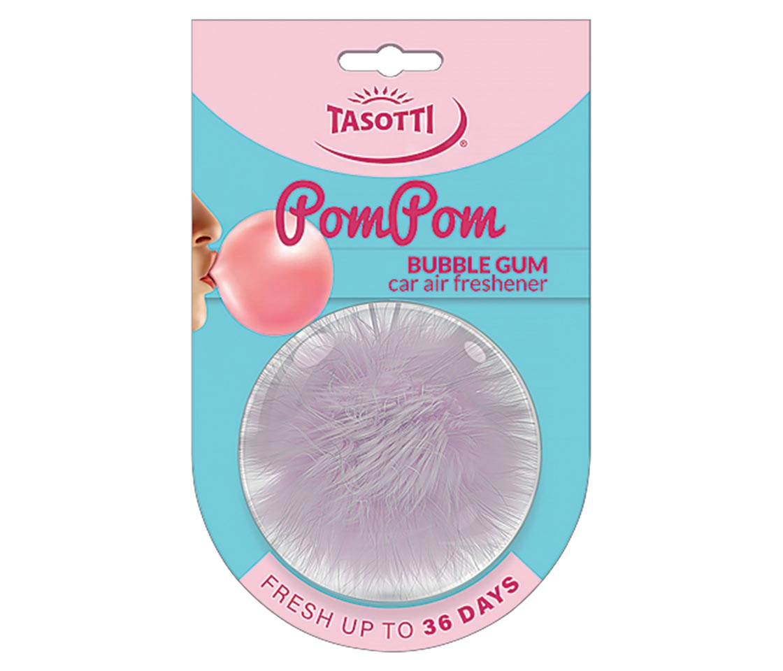 AMBIENTADOR TASOTTI POMPOM BUBBLE GUM PARA CARRO & CASA AMBIENTADOR TASOTTI POMPOM BUBBLE GUM PARA CARRO & CASA
