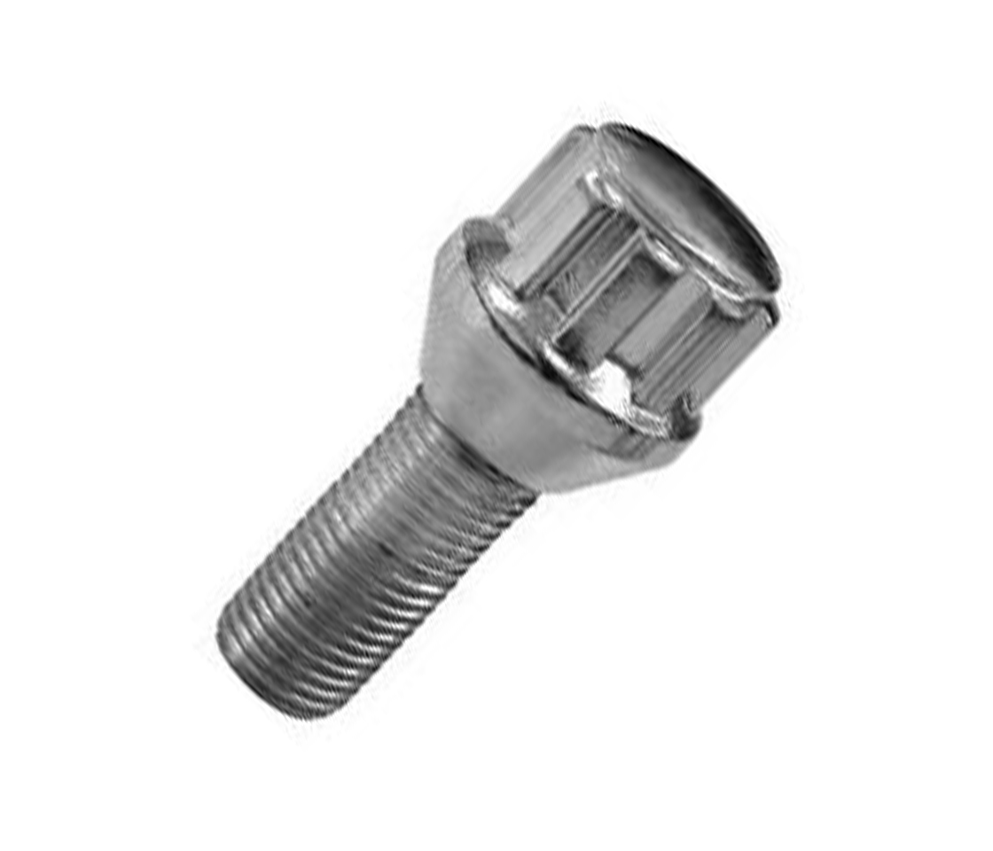 PERNOS SEGURANÇA / ANTI-ROUBO 14x1,25 L28 CH17/19 CÓNICOS 2 CHAVES