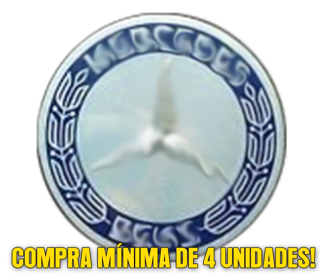 TAMPA CENTRO JANTE PLÁSTICA  MERCEDES TIPO ORIGINAL CROMADA / AZUL 75MM