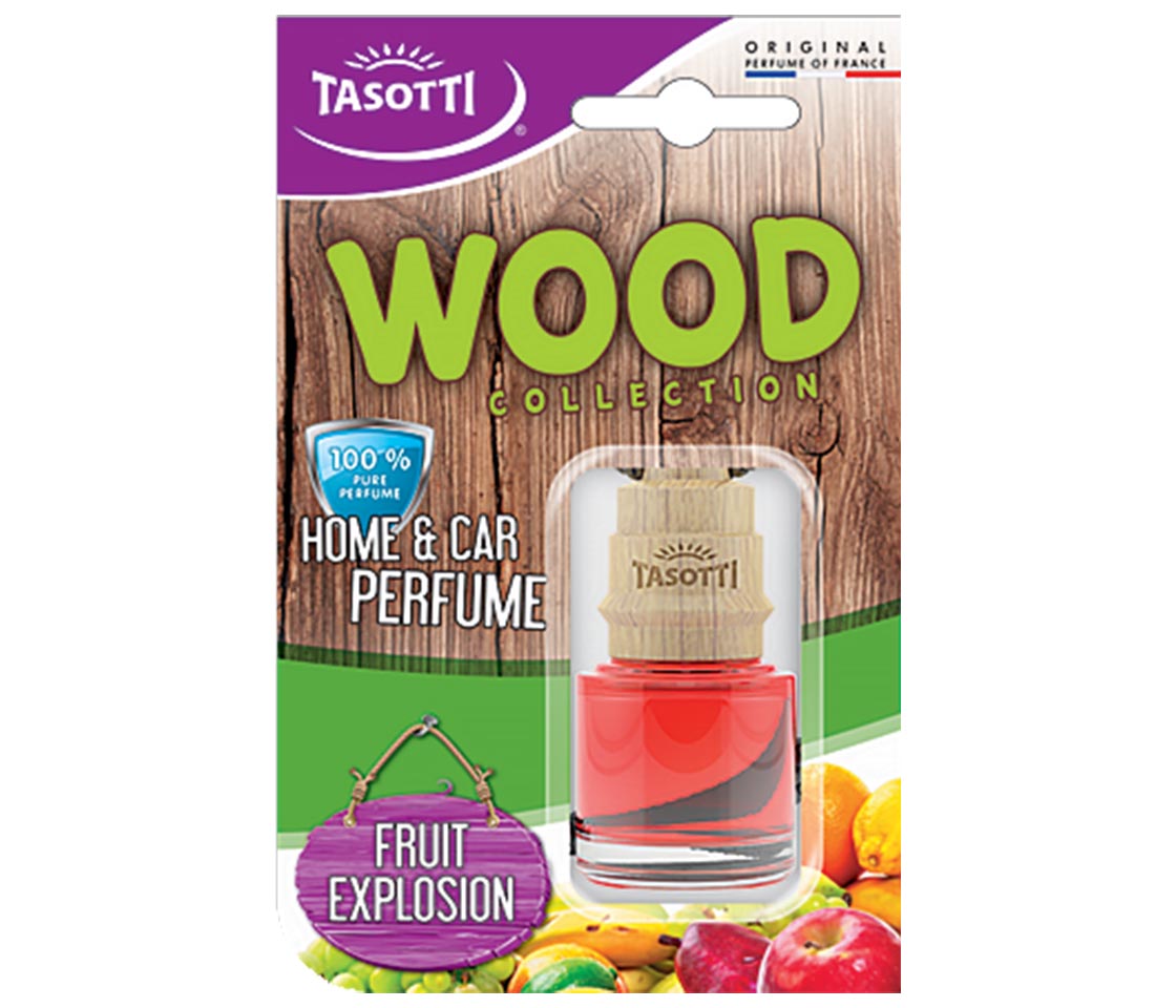 AMBIENTADOR TASOTTI WOOD 7ML FRUIT EXPLOSION PARA CARRO & CASA
