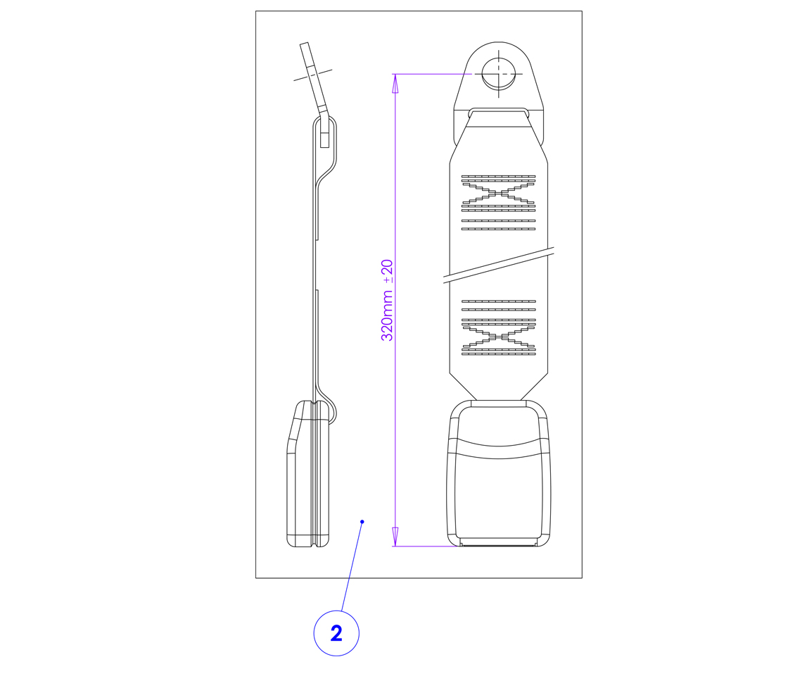 CINTO SEGURANÇA UNIVERSAL 3 PONTOS AUTOMÁTICO