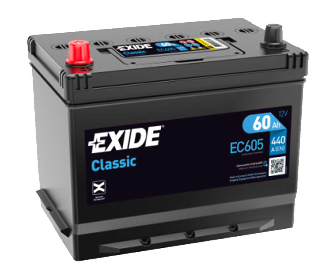 BATERIA 60AH 440A EXIDE CLASSIC D26E1 BATERIA 60AH 440A EXIDE CLASSIC D26E1