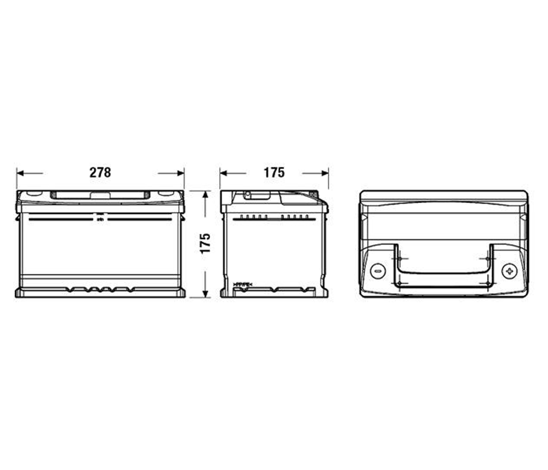 BATERIA  65AH 540A EXIDE CLASSIC EC652