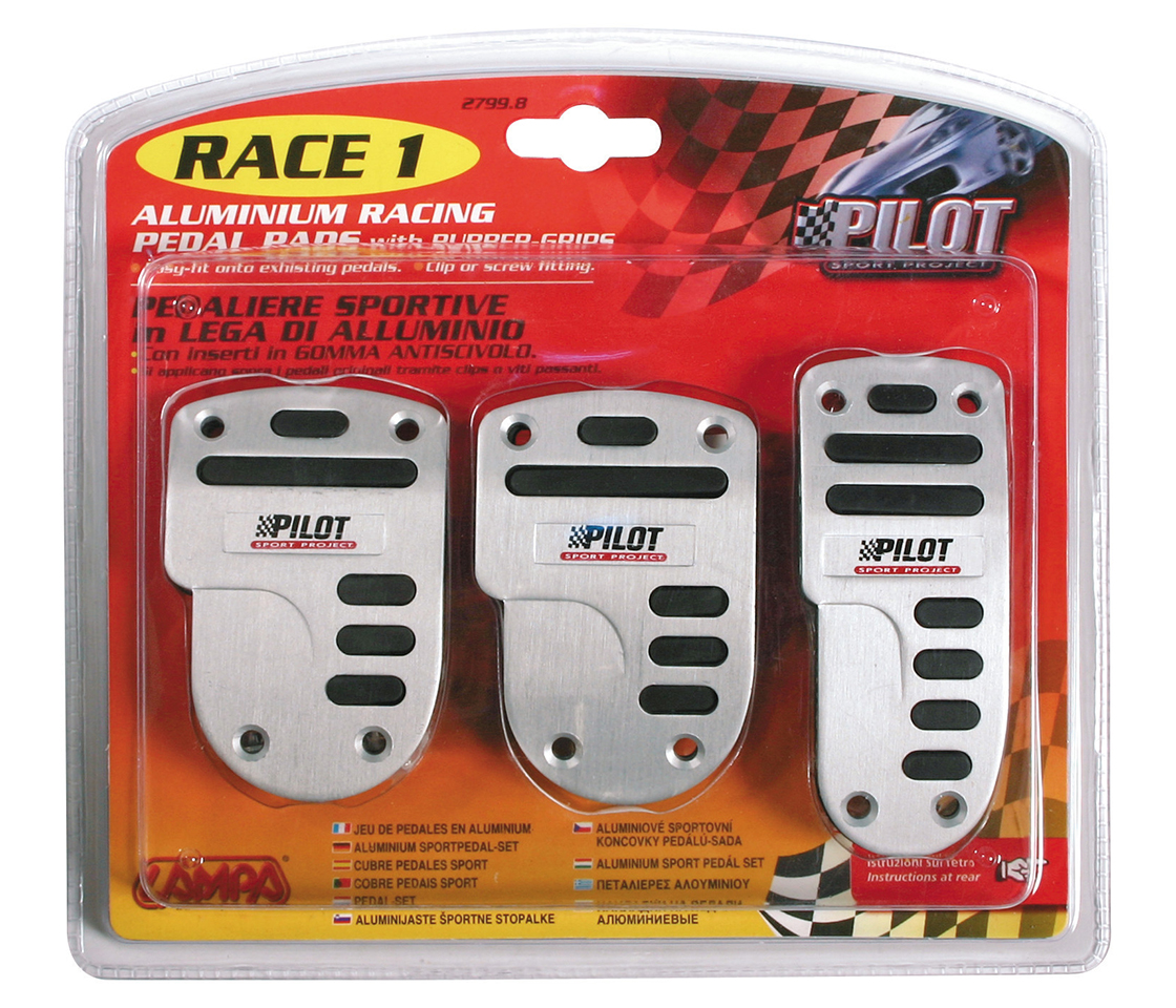 KIT 3 PEDAIS ALUMINIO RACE 1 27998 LAMPA