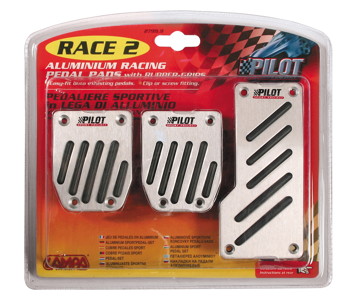 KIT 3 PEDAIS ALUMINIO RACE 2 27999 LAMPA