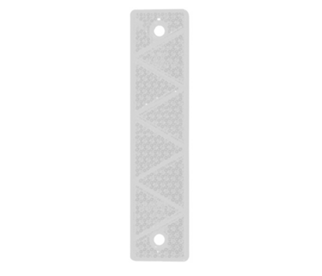 REFLECTOR BRANCO RECTANGULAR ADESIVO 180X43MM