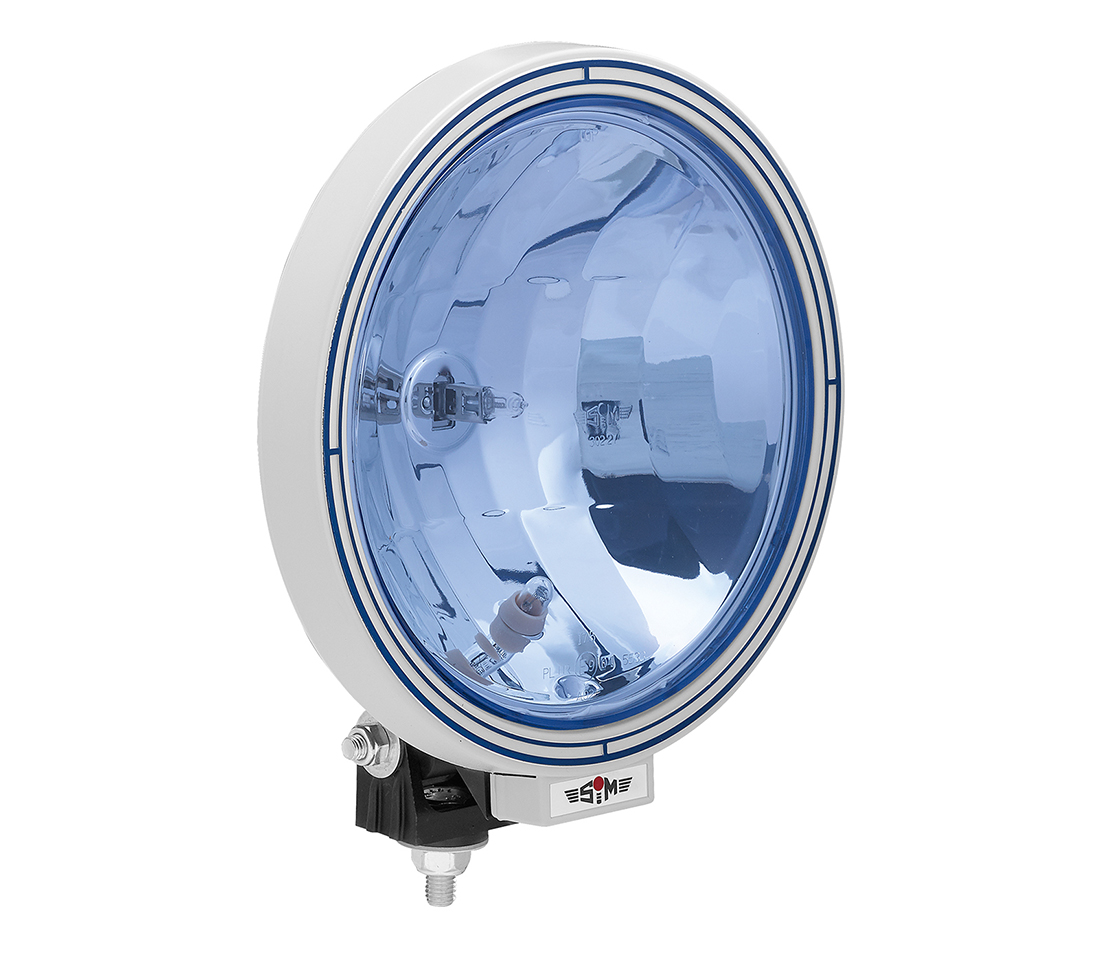 FAROL AUXILIAR REDONDO AZUL LONGO ALCNCE COM LED FAROL AUXILIAR REDONDO AZUL LONGO ALCNCE COM LED