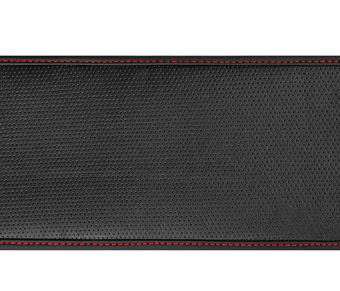CAPA / PROTEÇÃO DE VOLANTE CARRO SKIN-COVER SKEENTEX BLACK / RED ELÁSTICA M 38>40CM 32968