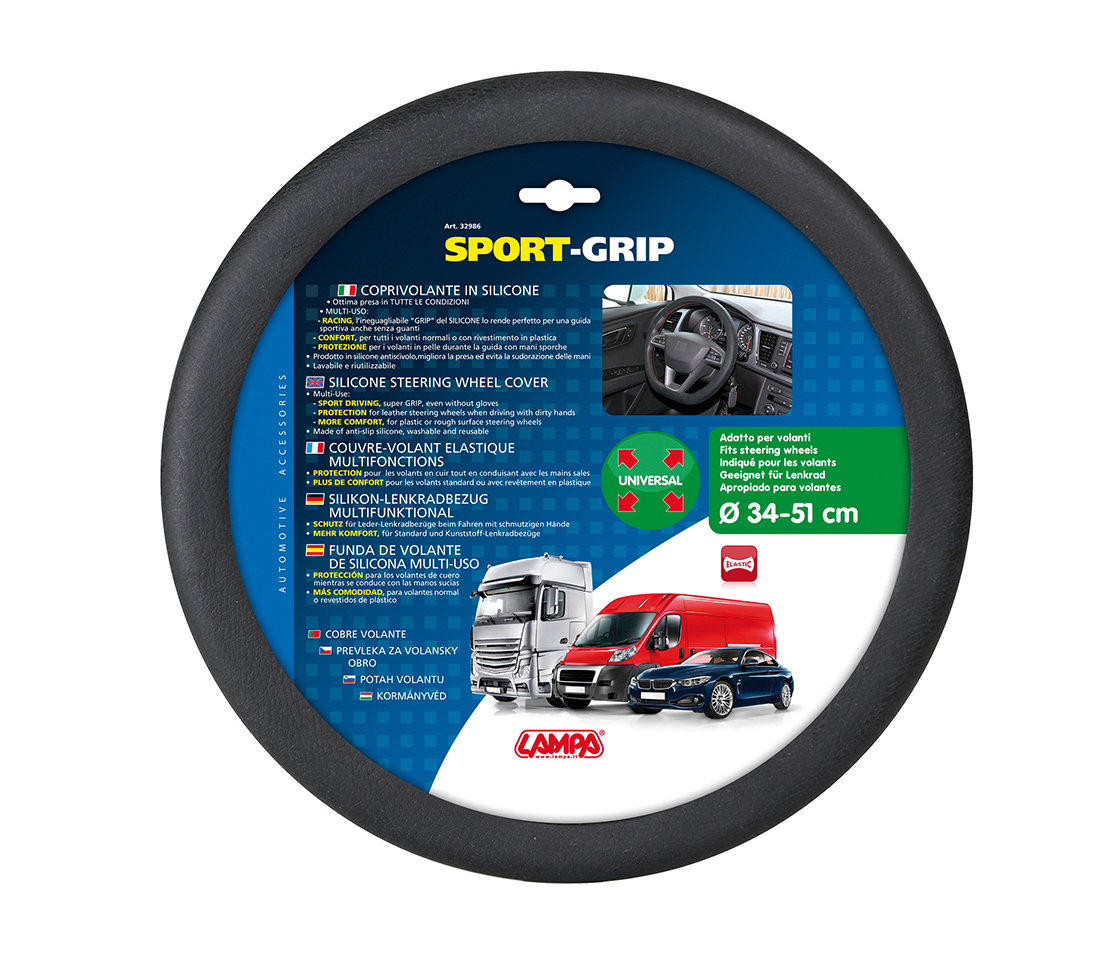 CAPA / PROTEÇÃO DE VOLANTE CARRO ELÁSTICA 34»51 CM 32986