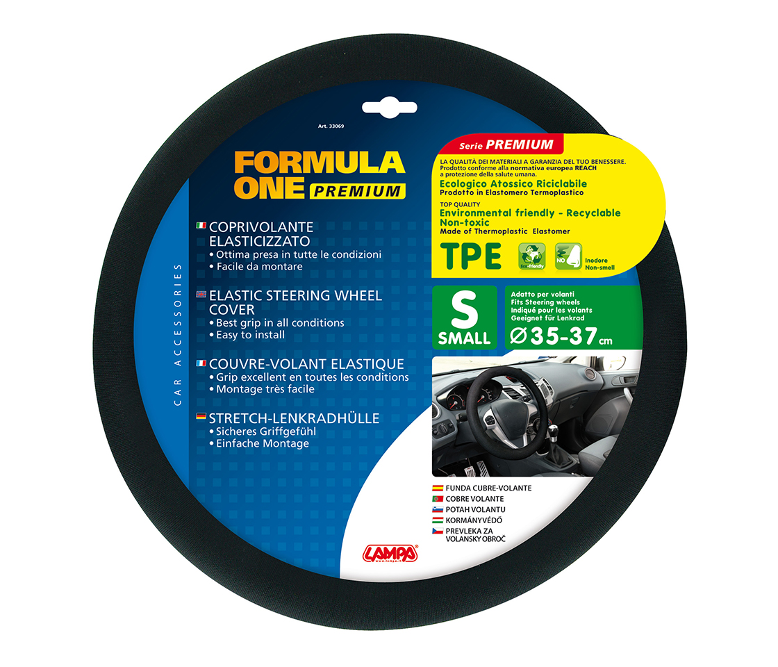 CAPA / PROTEÇÃO DE VOLANTE CARRO FORMULA ONE S 35/37CM 33069