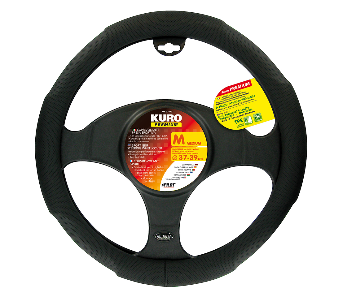 CAPA / PROTEÇÃO DE VOLANTE CARRO KURO L 37/39CM 33113
