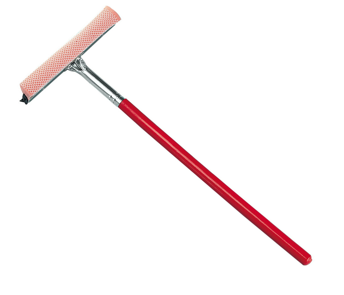 ESPATULA LIMPA VIDROS PROFISSIONAL 25CM CABO MADEIRA LAMPA 37470