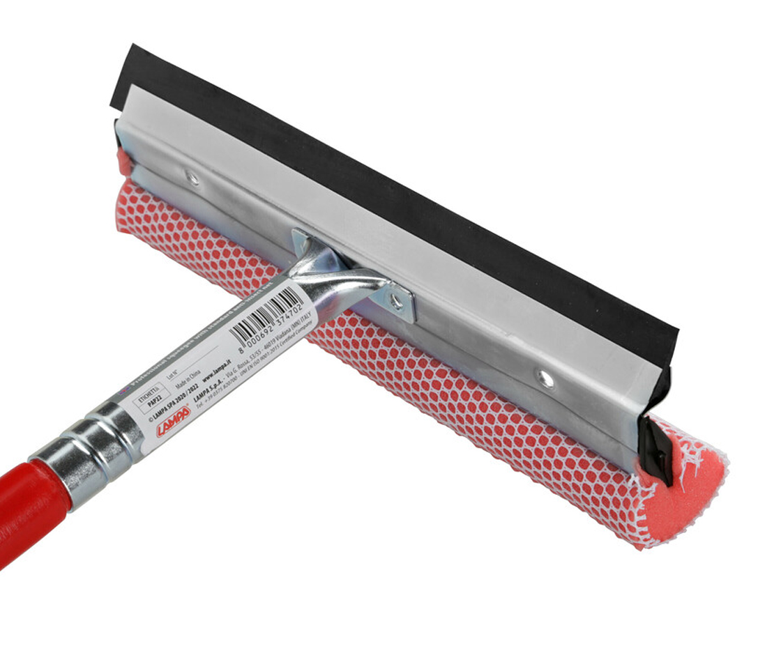 ESPATULA LIMPA VIDROS PROFISSIONAL 25CM CABO MADEIRA LAMPA 37470