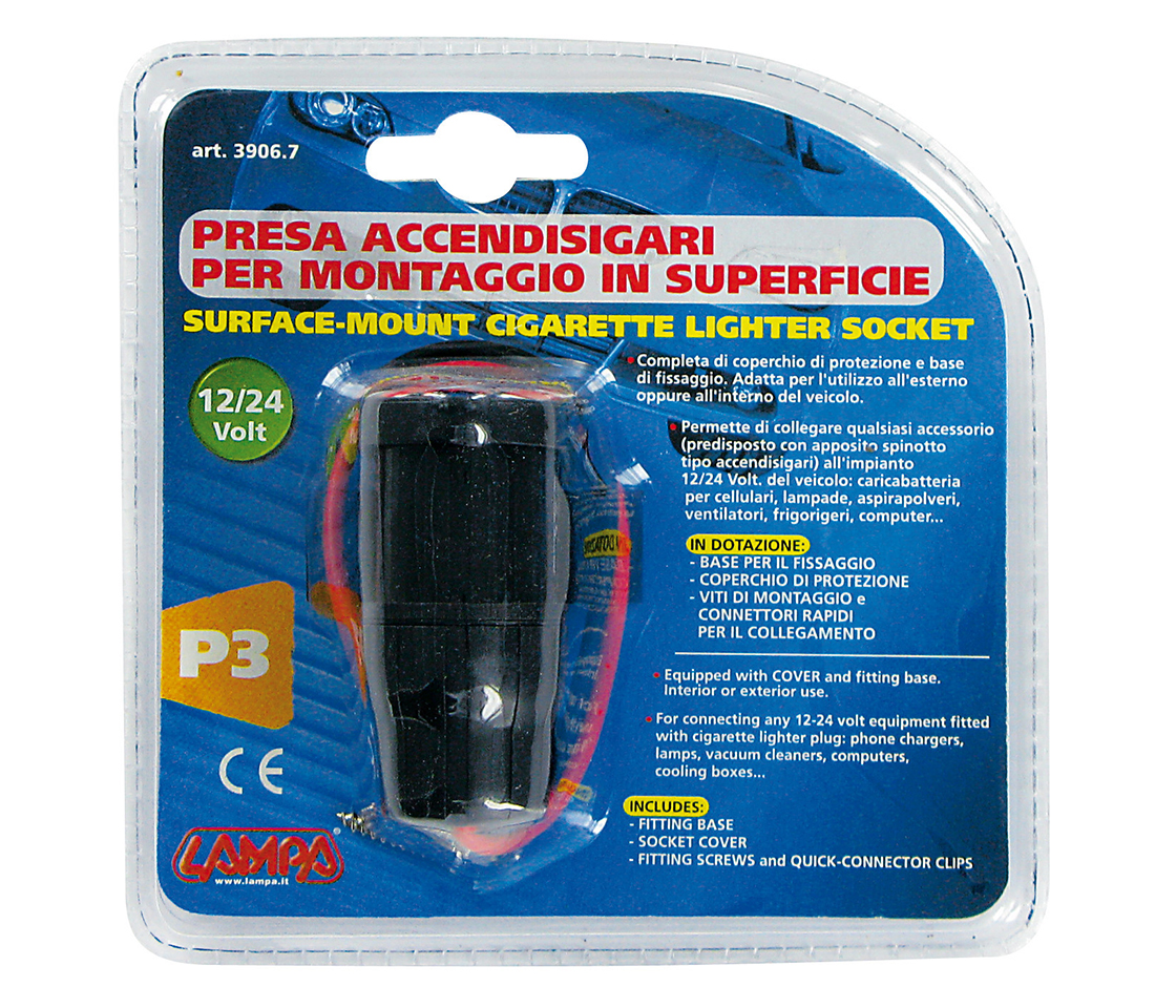 BASE ISQUEIRO 12/24V PARA APLICAÇÃO 39067 LAMPA