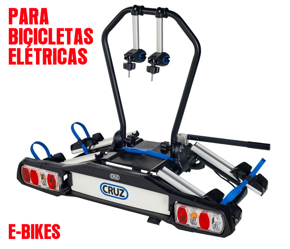 SUPORTE / PORTA BICICLETAS GANCHO REBOQUE PIVOT eBIKE R3 EU 2 BICICLETAS ELETRICAS CRUZ 940-509