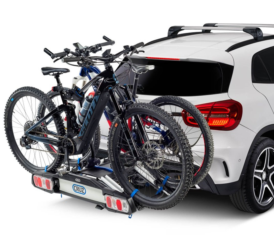 SUPORTE / PORTA BICICLETAS GANCHO REBOQUE PIVOT eBIKE R3 EU 2 BICICLETAS ELETRICAS CRUZ 940-509