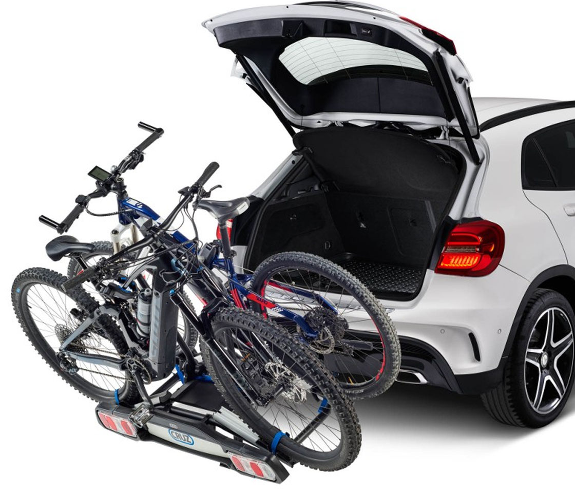 SUPORTE / PORTA BICICLETAS GANCHO REBOQUE PIVOT eBIKE R3 EU 2 BICICLETAS ELETRICAS CRUZ 940-509