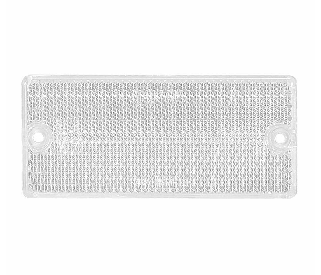 REFLECTOR BRANCO RECTANGULAR ADESIVO 90X40MM