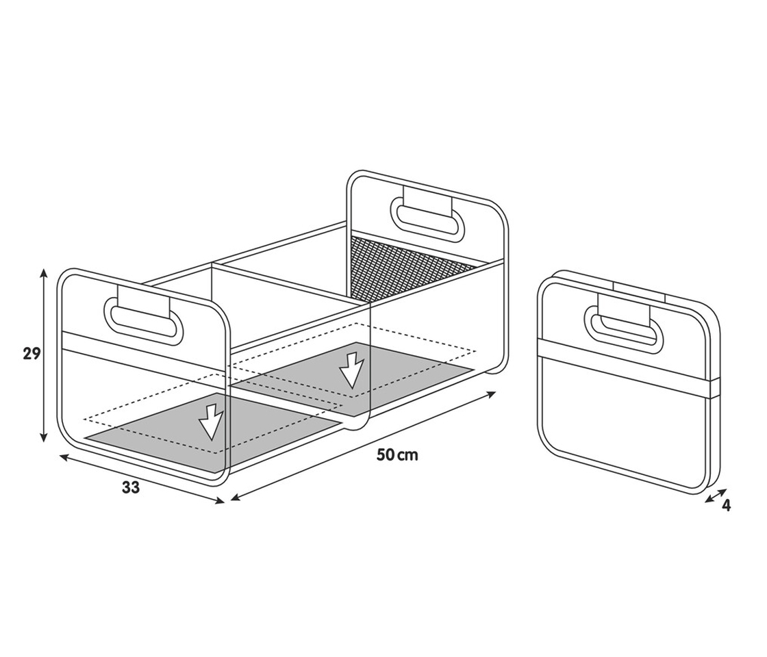 BOLSA / MALA ORGANIZADORA PARA MALA CARRO DESDOBRÁVEL LAMPA