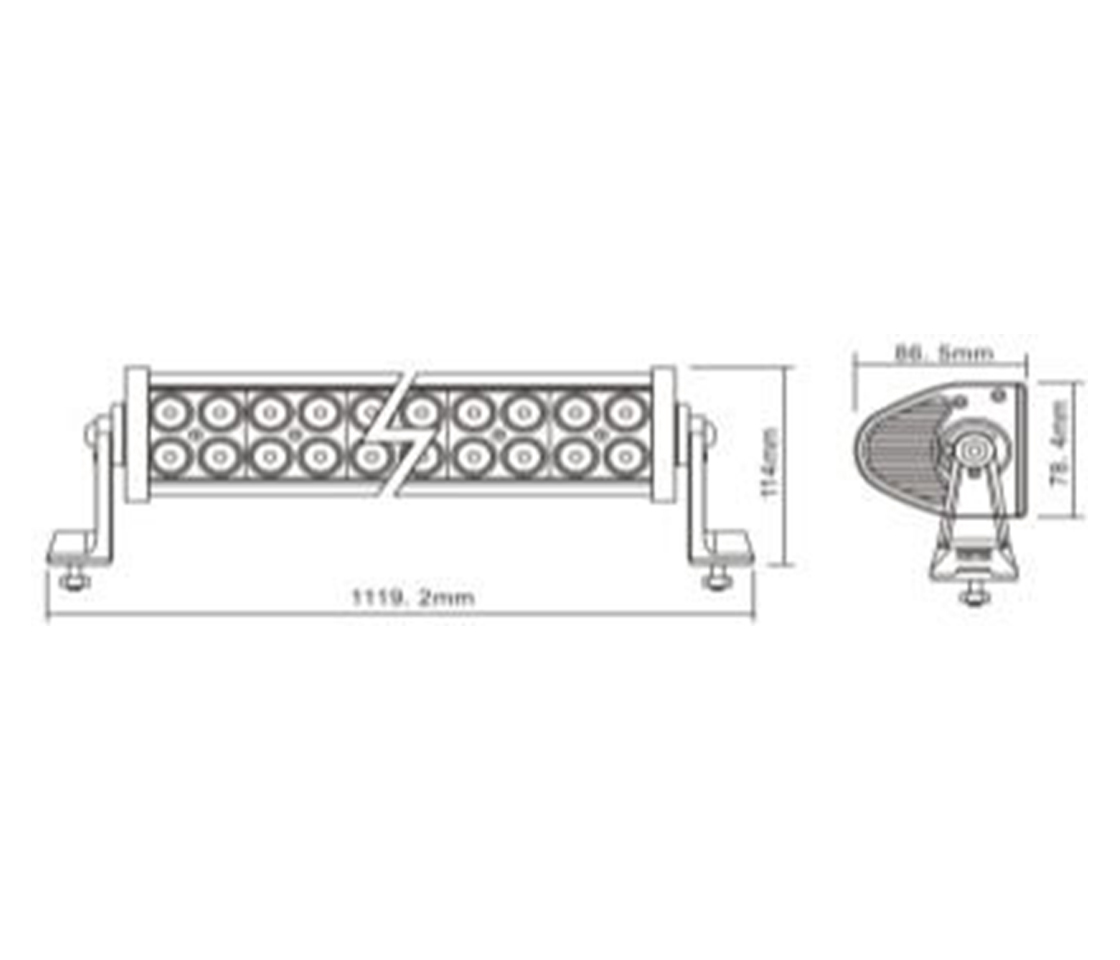 BARRA LED CREE 240W 10000LMN 1040MM 9>50V