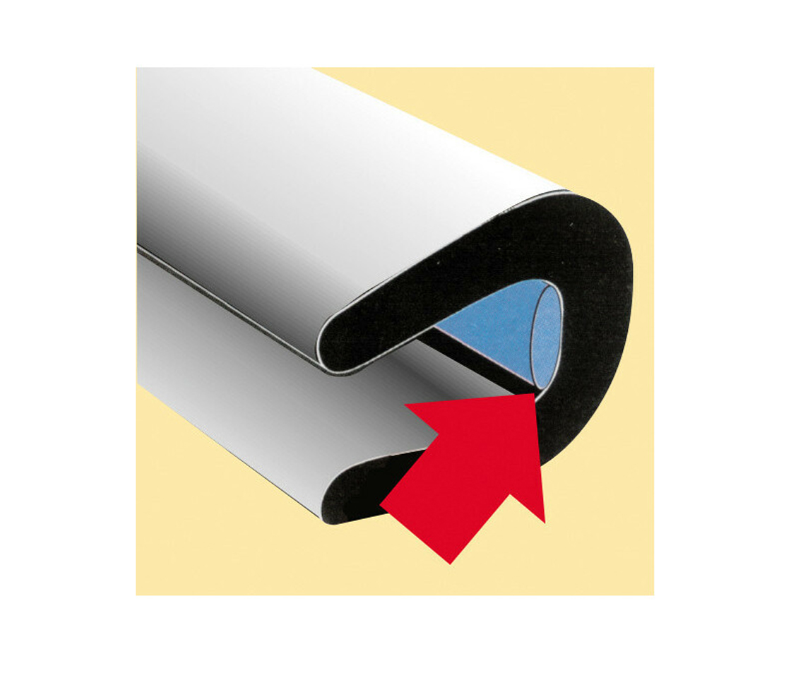 PROTECÇÕES DE PORTA CROMADA 65CM LAMPA